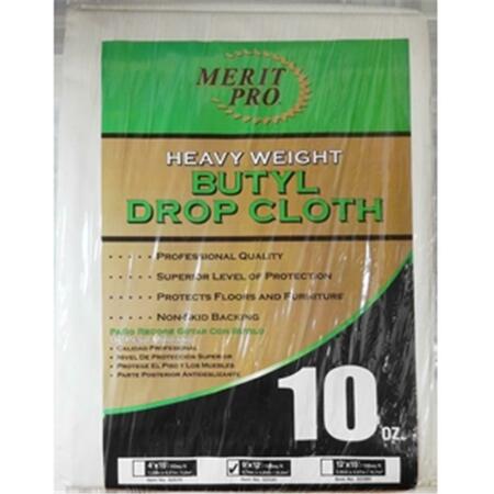 MERIT PRO 2085 12 x 15 ft. Heavy Weight Butyl Drop Cloth - 10 oz. 652270020850